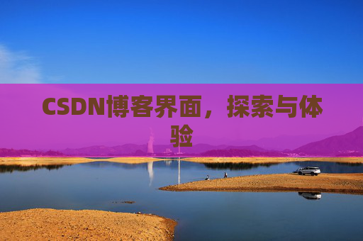 CSDN博客界面，探索与体验
